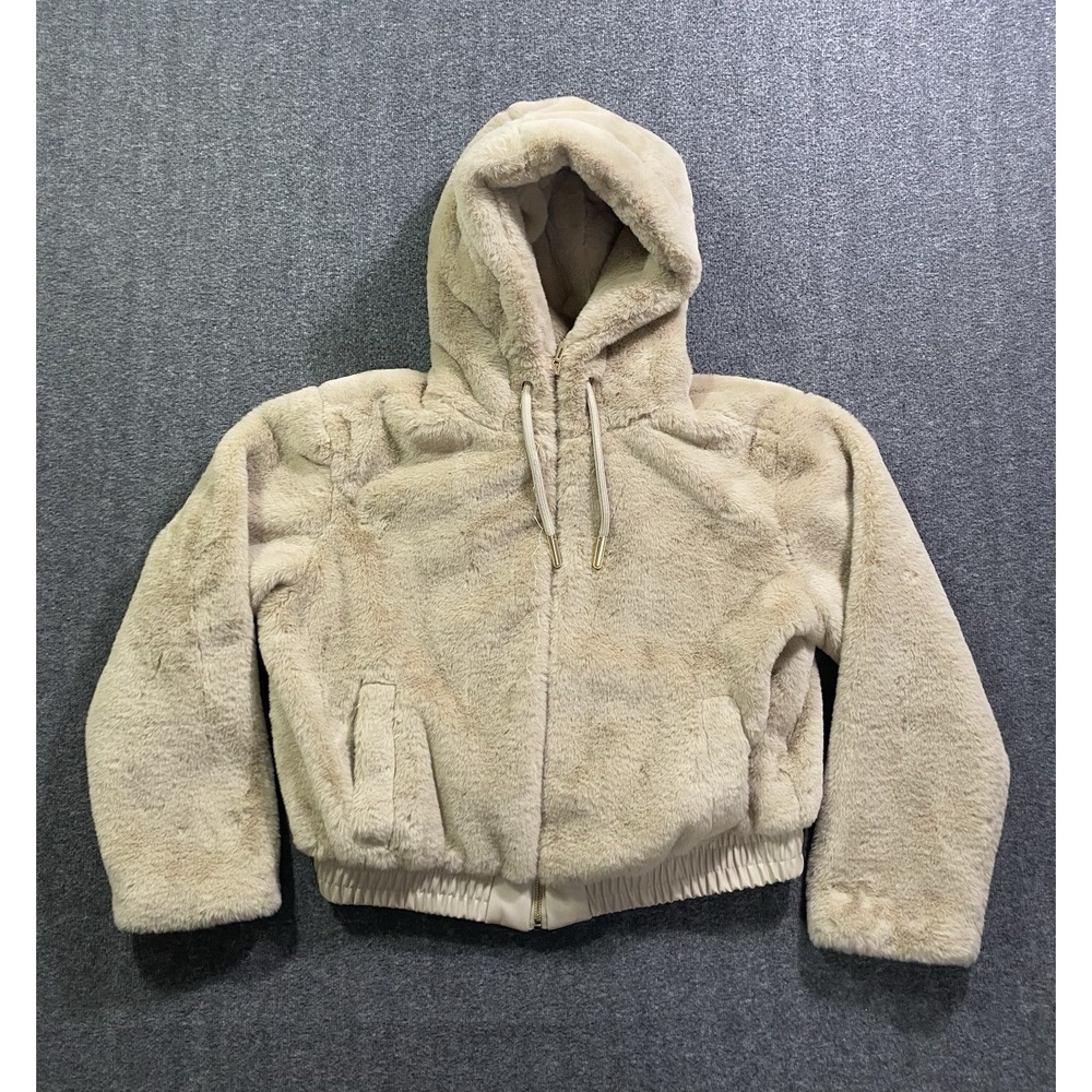 Truth by Republic Tan Coat Hoodie Jacket Beige Size M